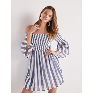 Lucky Brand Striped Smocked Dress